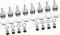 Milisten 8 Pièces Corde De Banjo Accordage Guitare Acoustique Accordeur De Banjo Accordeur D'ukulélé Pièces De Banjo Mécaniques Guitare Boutons Métal À Moitié Fermé Machine à Clé