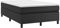 vidaXL Bettgestell, Polsterbett Bett für Schlafzimmer, Bettrahmen mit Lattenrost, Kunstlederbett Doppelbett, Schwarz 120x200cm Kunstleder