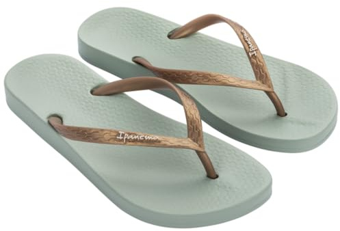Ipanema WOMENS ANATOMICA TAN FEM GREEN/GOLD UK 9