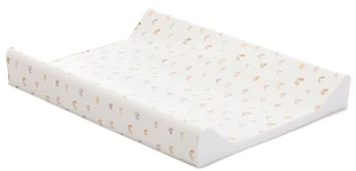 Fillikid Wickelauflage 2-Keil Exclusiv/Wickelmulde 50x65 cm/Wickelunterlage mit abwaschbarer Folienbezug/geeignet für schwedische Kommoden/weiche Thermovliesfüllung/Auflage Wickeltisch