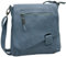 BAG STREET - Bolso de señora con cierre magnético y cremallera - Bolso bandolera grande - 4 litros de volumen - Color azul