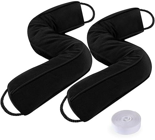 Sunolga Zugluftstopper für Türen, 81,3 cm, 0,9 kg, gefüllt mit Glasperlen und Baumwolle, abnehmbar, maschinenwaschbar, schalldicht, Zugluftstopper unter der Tür, mit abriebfester Unterseite für Tür,