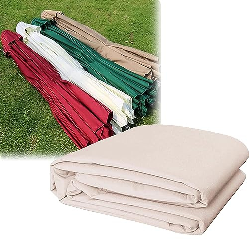 Toldo De Recambio Para Sombrilla 6 Varillas 8 Varillas 2.7 Metros 3 Metros Tela De Reemplazo De Paraguas Impermeable Anti-Ultravioleta Cubierta De Repuesto Para Paraguas De Mercado(Color:Beige,Tamaño: