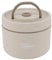 Bento-Box, 550 ml, isolierte Lunchbox aus Edelstahl, stapelbarer Lunchbehälter, tragbar, 2 Etagen, runde Bento-Lunchbox, auslaufsicherer Thermo-Lebensmittelbehälter