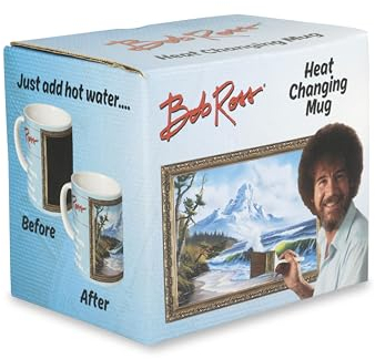 Xpressions 4 U Bob Ross Artist The Joy of Painting Official Heat Change Mug in Gift Box