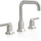 Robinet de lavabo 3 Trous pour Salle Bain Double Poignée Rotation 360° Mitigeur Lavabo Robinet Inox Chaud et Froid,Brossé