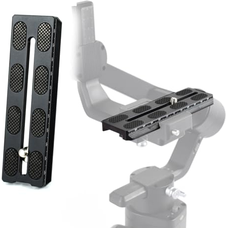 Akeipho Aluminum Quick Release Plate 120mm for DJI Ronin SC Gimbal,Camera Mounting Plate Compatible Arca-Swiss with 1/4 Hole for Gimbal Stabilizer Tripod
