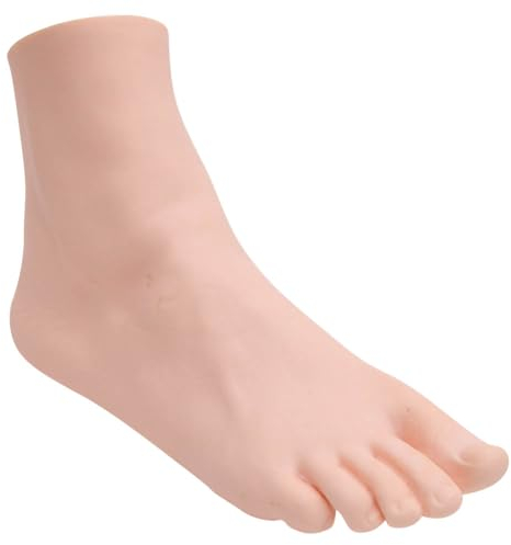 Lebensechte Manikin-Füße, PVC-Fuß, lebensgroß, weiblich, Mannequin-Fußmodell für Malerei, Unterricht, Kunst, Zeichnen, Skizzieren, Schmuck, Display, rechter Fuß, 22,5 cm