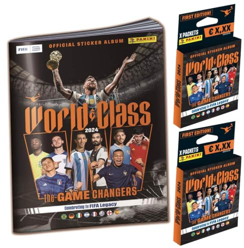 Panini World Class 2024 Fussball Sticker - 1 Album + 2 Blister Sammelsticker