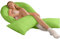 Traumreiter Seitenschläferkissen Jumbo XXL mit Bezug Baumwolle Apfel Grün I Extra hohes und langes orthopädisches Komfortkissen, Schwangerschaftskissen zum Schlafen Stillkissen Kissen, Body Pillow
