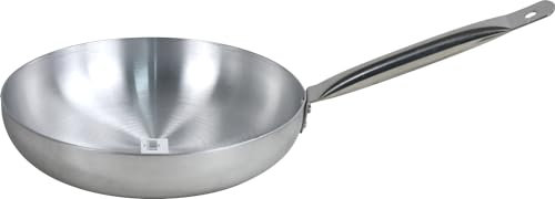 Sterling Ventures Aluminium Frying Pan with Stainless Steel Pipe Handle for Gas Hob (30cm)