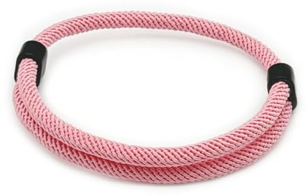 EVEMATE Paracord Armband aus Segeltau für Männer & Frauen | Verstellbares Surfer Segler Nylon Band | Einfaches dezentes Armband für den Alltag, Outdoor und Freizeit | Viele Farben (Rosa)