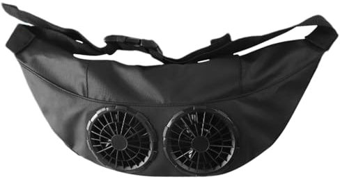 Dispositivi di raffreddamento del corpo,Ventilatore in vita,con ventaglio a cintura - Alimentato tramite USB, flusso d'aria potente, mini ventilatore a vita, ventilatore personale indossabile, vivavoc