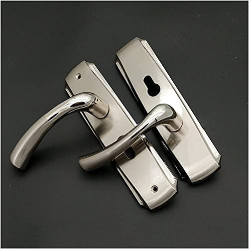 UHJKLA Diebstahlsicherer Türschließzylinder, Schließzylinder, einfacher Türgriff, Schließzylinder, vorderer hinterer Hebelriegel, Heimsicherheit mit Schlüsseln, Doppelrie