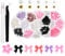 3Box 3D Bow Nail Charms Kit, Colorful Resin Flatback Bowknot Nail Charms Cute, Mixed Flower Pearls Bows for Nails Design, Bow Nail Charms Nail Art Gem for Manicure Decorations DIY Accessories