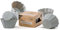 Backefix 6er Set wiederverwendbare Silikon Muffinförmchen - antihaftende Cupcake Förmchen BPA frei - 6 einzelne Muffin Backform spülmaschinenfest