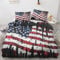 Usa Flagge Deko - Winter Bettwäsche 155x220 Usa Flagge, Amerikanische Flagge Bettbezug 3teilig mit 2 Kissenbezug 80x80, Weiche Mikrofaser Winterbettwäsche mit Reißverschluss Z#&262