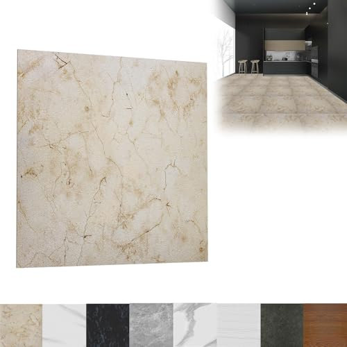 LZQ Pavimento in PVC, autoadesivo, 30 x 30 cm, 27 piastrelle in vinile, 2,51 m², adesivi per piastrelle, antiscivolo, per pavimento, resistente all'usura, impermeabile, per soggiorno, cucina, modello