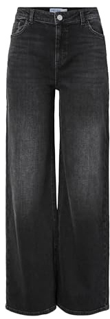 Pieces Damen Pcsilke Mw Wide Jeans Mg Noos Bc Pieces Female Wide Fit Jeans Pcsilke