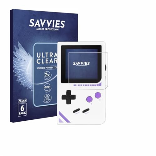 Savvies Schutzfolie für Modretro Chromatic | 6 Stück Transparenter Displayschutz Made in Germany Ultra-Klar Displayschutz-Folie