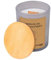 DONAU HOME Végétaliennes Bougie parfumée de luxe 100% soja Magical Christmas 200 g Verre gris - Avec couvercle en bois - Mèche en bois - Orange - Pomme, cannelle, clou de girofle