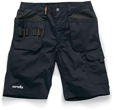 Scruffs T54658 Trade Flex Holster Shorts Black 36W