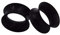 Longbeauty 2 Pcs Extra Soft Silikon Ohr Tunnel Plug Piercing Schmuck 3-25mm (Schwarz, 14mm)