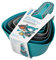 Chef Aid Contain Nesting Mixing and Measuring Set, Blue and Grey, 121.0 x 239.0 x 310.0 mm