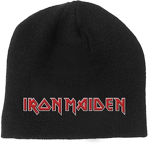 Offizielles Iron Maiden Logo Beanie (Schwarz) - One Size