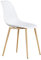 RXBFD chair Moderner Mid-Century PP Plastik Esszimmerstuhl mit Metallbeinen, Ergonomisch geformte Komfortkurve für Wohnzimmer/Café/Lounge/Arbeitszimmer/Esszimmer/Pub