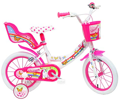 Denver Babys (Jungen) 176789 Fahrrad, Weiß-Rosa, 14