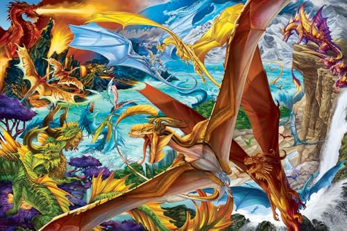 It's a Dragon's World Dreamland Dragon Puzzle | 1000 Piece Jigsaw Puzzle