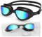 HotSrace Polarisiert Schwimmbrille für Herren und Damen (Polarized/Full Black with Golden Lens)
