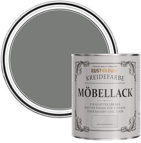 Rust-Oleum Grey Upcycled Furniture Paint in Chalky Finish - Torch Grey 750ml