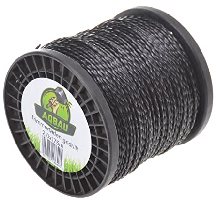 Aqbau® Filo di ricambio per decespugliatore, 2,0 mm x 175 m