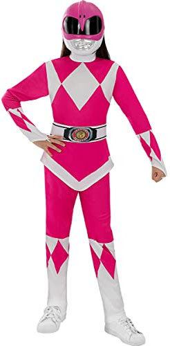 Funidelia | Déguisement Power Ranger Rose pour fille Super héros, Dessins Animés - Déguisement pour enfant et accessoires pour Halloween, carnaval et fêtes - Taille 10-12 ans - Rose