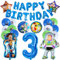 23 Pcs Story Geburtstagsdeko Luftballon, Buzz Geburtstag Deko 3 Jahre, Story Party Dekoration Kindergeburtstag, Banner Happy Birthday, Buzz Luftballons Helium 3, Junge Geburtstag Deko Set