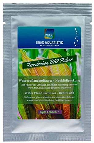 DRAK-Aquaristik Ferrdrakon Bio Wasserpflanzendünger Nachfüllpack (1,0 Liter)