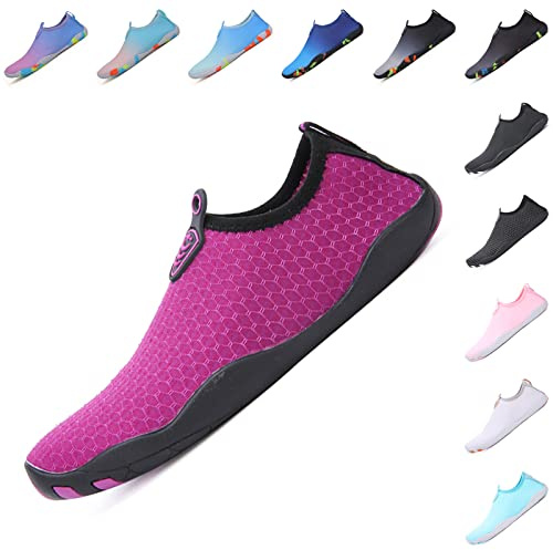 Baofular Badeschuhe Damen Herren Wasserschuhe Schwimmschuhe Sommer Strandschuhe Schnell Trocknend Aquaschuhe Surfschuhe für Meer, Gr. 35-46