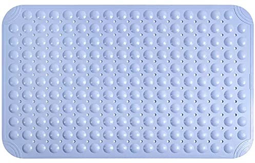 Z·Bling Tappetino Doccia Antiscivolo 59x88cm,Tappeto Antiscivolo Doccia con Ventose e Fori di Drenaggio,Tappeto Doccia Antiscivolo Grande per Doccia e Bagno (Blu)
