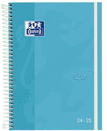 Oxford Touch Kalender 2023 2024 Wochenansicht A5 (15 x 21 cm), extra harter Einband, Spanisch, Eisgrün