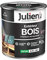 Julien Peinture Bois Microporeux Extérieur Satin - Portes, fenêtres, portails, mobilier de jardin - Noir 0,5 L