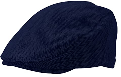 Maeau Schirmmütze Baby Jungen 12 24 Monate Schiebermütze Flach Neugeborene Blau Barett Cap Tweed Mütze Irish Zeitungsjunge Kappe Newsboy Kleinkinder Mädchen Gatsby Cap Flatcap Baumwolle Baskenmütze