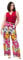 Ulla Popken Damen große Größen Übergrößen Plus Size Jersey-Overall, weites Bein, Gürtel, V-Ausschnitt, ärmellos lychee 48 819037530-48