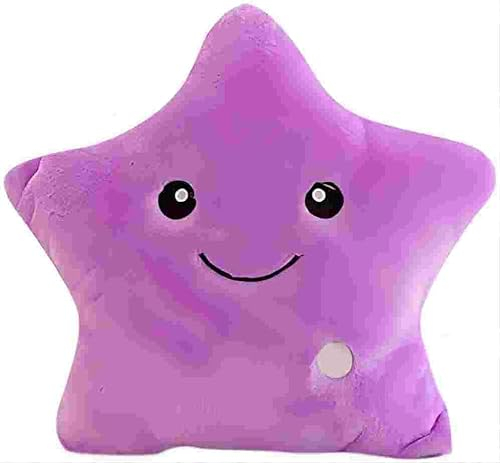 MASINIES Plüschkissen mit Stern-LED-Licht, Liebe, leuchtend, Sofakissen, weich, Geschenk für Geburtstag und Weihnachten (#1)