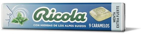 Ricola Caramelos - Stick 31.5 g, Sabor Menta Fuerte