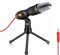 Gutecomuik Microfono con Supporto per Microfono, Microfono a Condensatore Professionale con Jack da 3,5 mm per Registrazione di Podcast, Chat su Skype, Giochi, YouTube, Voice Over e Streaming
