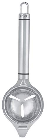 Egg Separator Spoon, Yolk Separator Stainless Steel Separating Spoon Yolk Extractor Yolks Strainer Egg Whites Yolks Divider for Home Kitchen