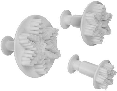 Schneeflocken Ausstecher Schneeflocken Ausstechformen Kunststoff Plätzchen Fondant Ausstecher Formen Für Kuchendeckel Dekorationswerkzeuge 3 Stück