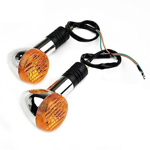 WANGZEYU Blinker Motorrad 2 stücke Motorrad Blinker 12V Fit for Honda Shadow VT 750 1100 VTX 1300 1800 C Motorrad Fahrrad richtungs Lichter Zubehör Motorrad Blinker